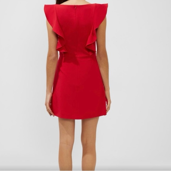 French Connection Whisper Red dress - Picture 2 of 5